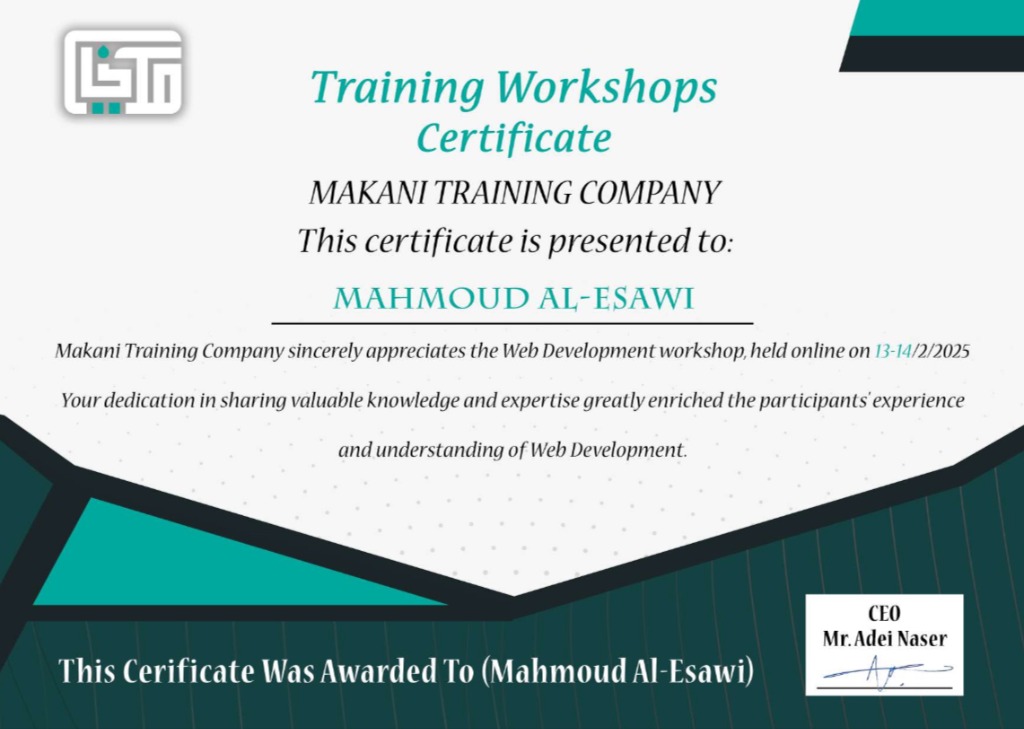 Web Development Workshop Trainer